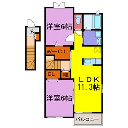 エスペランサ香寺の物件間取画像